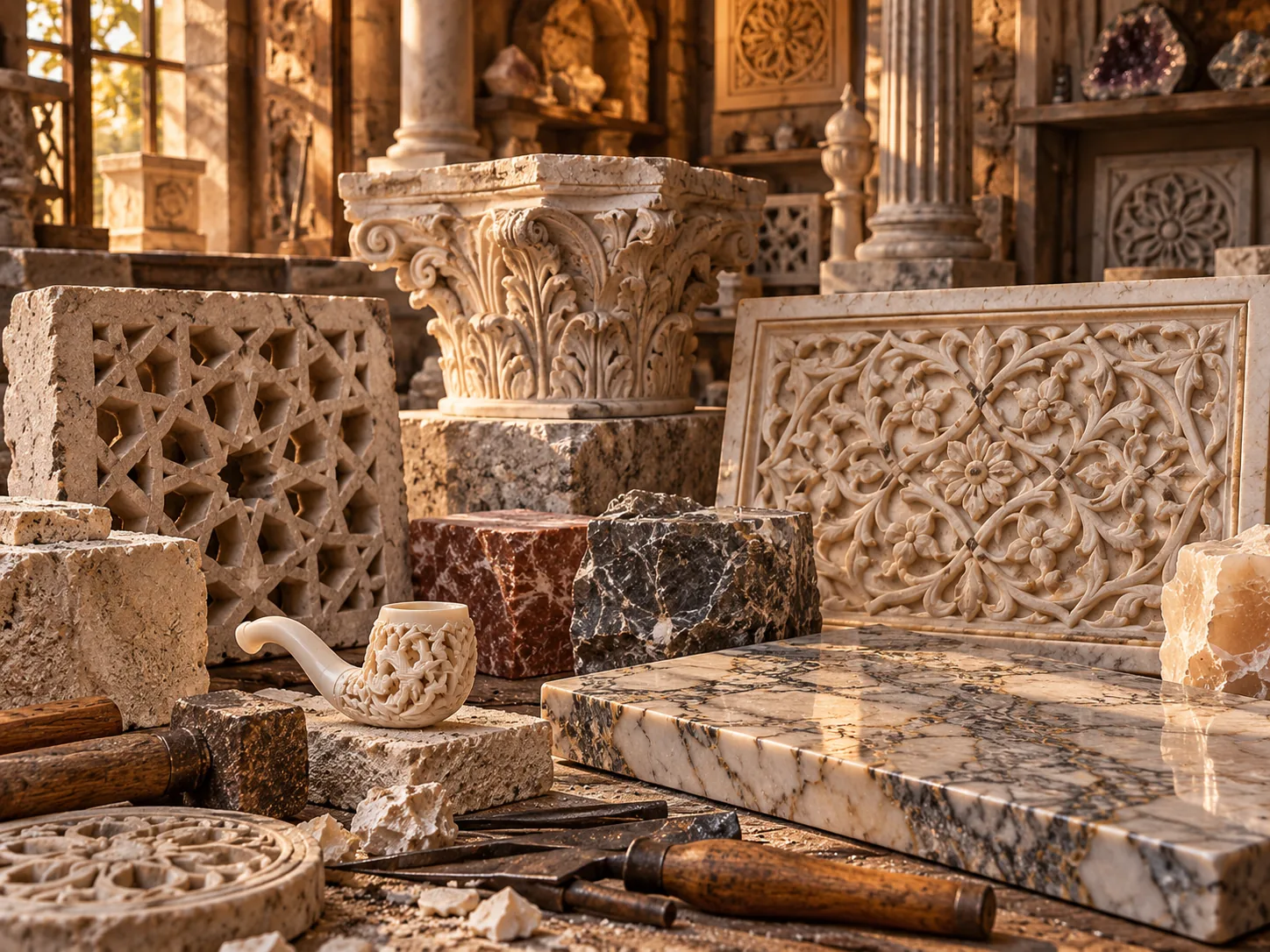 Taş, Mermer ve Mineral Ustalıkları