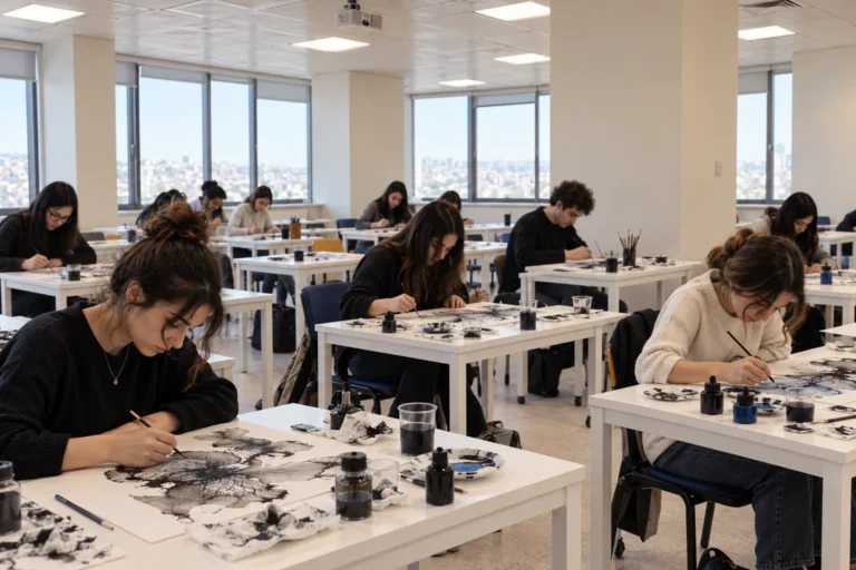 İstanbul Gelişim Üniversitesi J Blok Çizim Atölyesi'nde gerçekleştirilen Lavi Atölyesi'nden görünüm 1