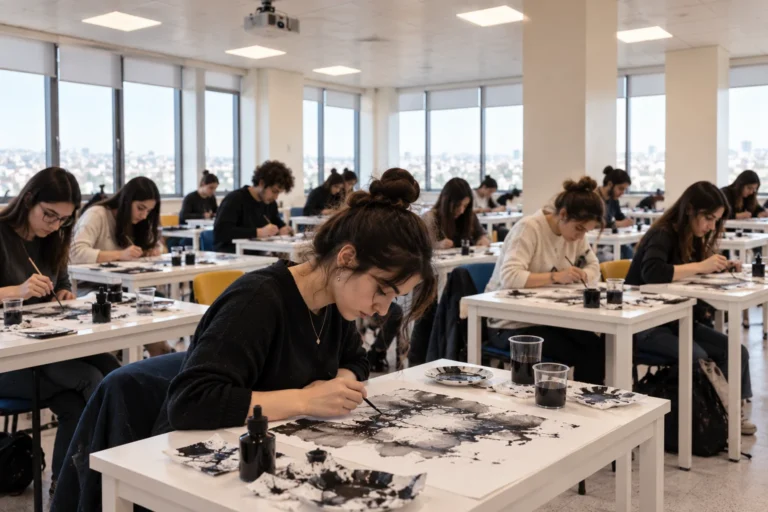 İstanbul Gelişim Üniversitesi J Blok Çizim Atölyesi'nde gerçekleştirilen Lavi Atölyesi'nden görünüm 3