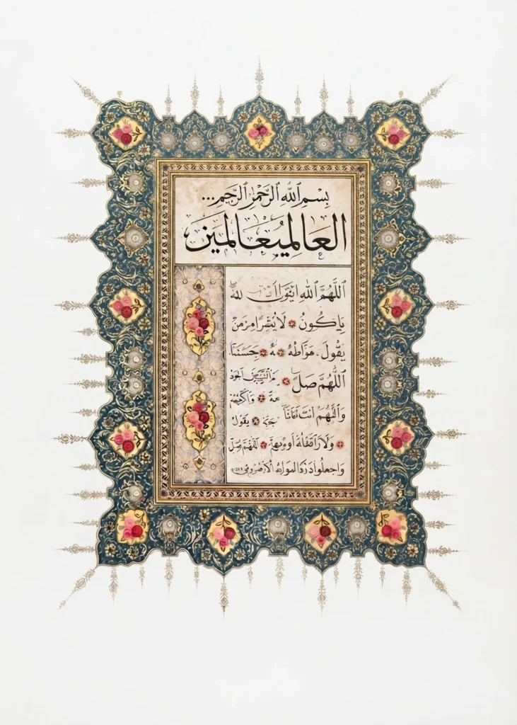 Tezhipli Dua Levhası