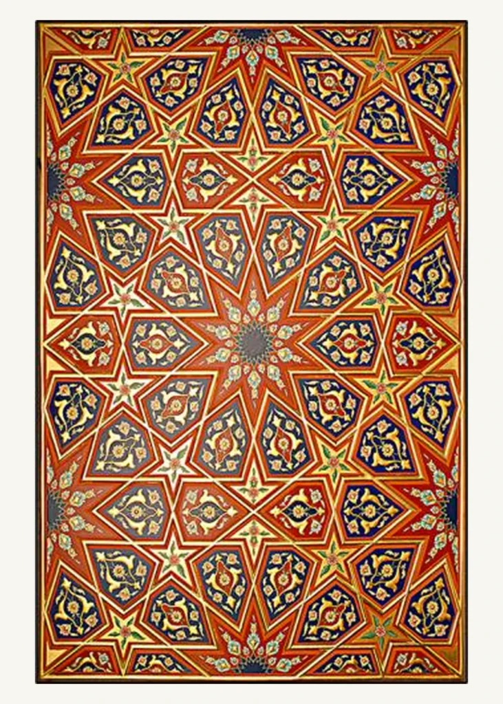 Geometrik Yıldızlı Dikey Pano