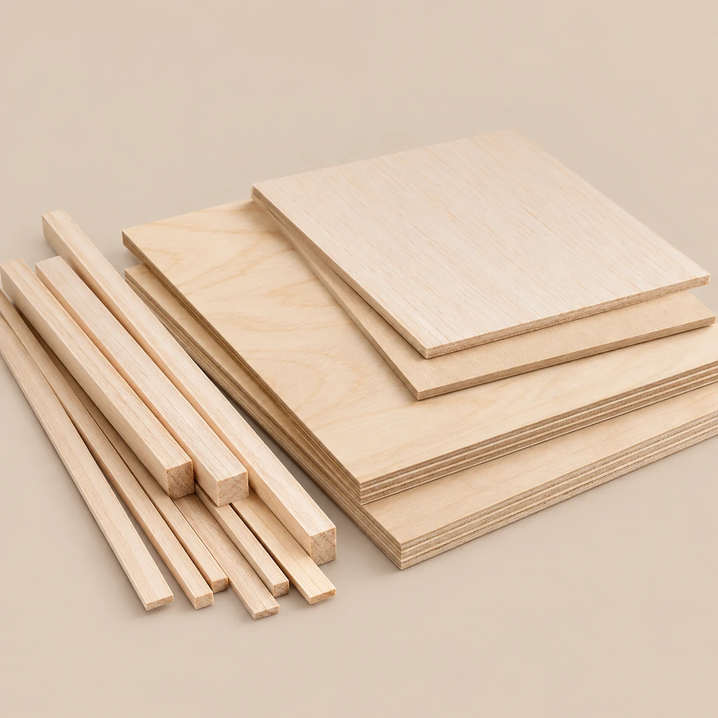 Balsa / Kontrplak / İnce Ahşap